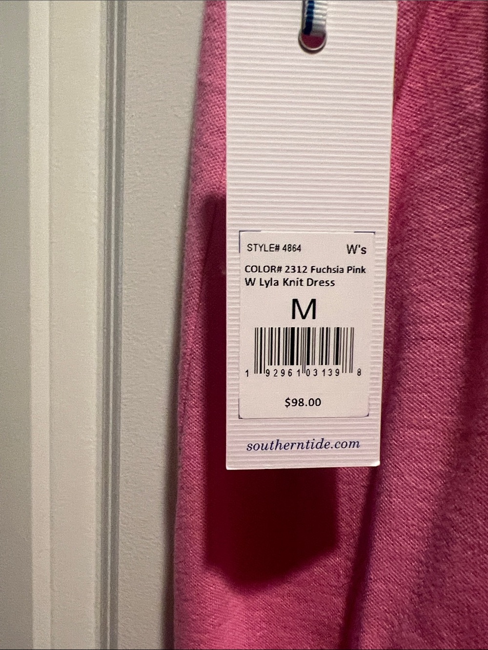 Southern Tide Pink Racerback  Dress with Ruffle Hem - Picture 3 of 3